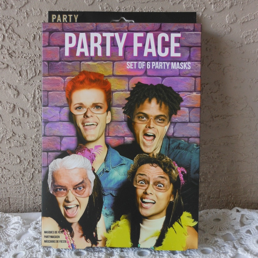 Set Of 6 Party Masks